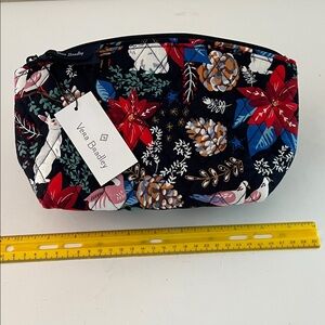 Vera Bradley Festive Floral Pouch - Red, Blue, White